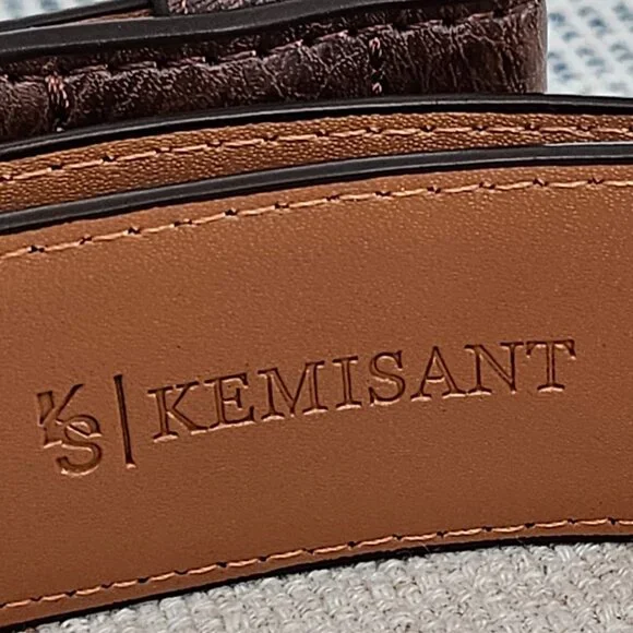 Brown Kermisant Leather Belt Classic design size 50 - Picture 12 of 12